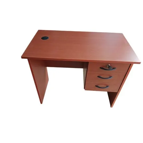 Brown Wood Study Desk - Home Office Workspace